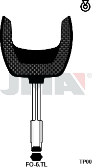 Transponder-Schlüsselrohling - TP00FO-6.TL
