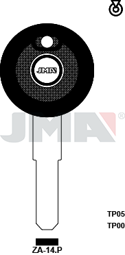 Transponder-Schlüsselrohling - TP00ZA-14.P