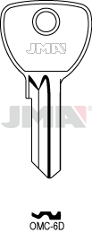 Schlüsselrohling - OMC-6D