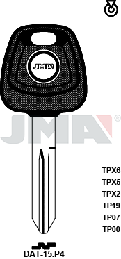 Transponder-Schlüsselrohling - TP00DAT-15.P4