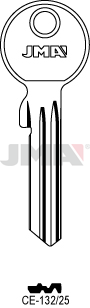 Schlüsselrohling Spezialprofile - CE-132/25