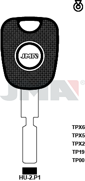 Transponder-Schlüsselrohling - TP00HU-2.P1