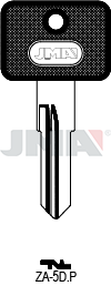 Schlüsselrohling-Plastikkopf - ZA-5D.P