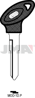 Schlüsselrohling-Plastikkopf - MOD-1D.P