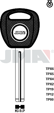 Transponder-Schlüsselrohling - TP00KI-9.P