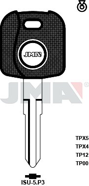 Transponder-Schlüsselrohling - TP00ISU-5.P3
