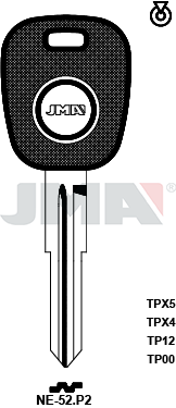 Transponder-Schlüsselrohling - TP00NE-52.P2