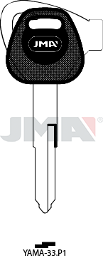 Schlüsselrohling-Plastikkopf - YAMA-33.P1
