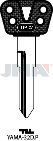 Schlüsselrohling-Plastikkopf - YAMA-32D.P