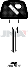 Schlüsselrohling-Plastikkopf - ABU-35D.P