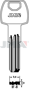 Schlüsselrohling Spezialprofil - IF-8