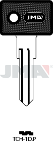 Schlüsselrohling-Plastikkopf - TCH-1D.P