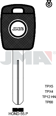 Transponder-Schlüsselrohling - TP00HOND-55.P