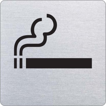 Rauchen erlaubt Edelstahlschild 8718