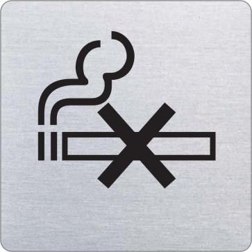 Rauchverbot Edelstahlschild 8931