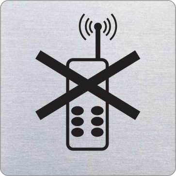 Handyverbot Edelstahlschild 8932