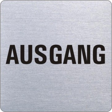 AUSGANG Edelstahlschild 8999