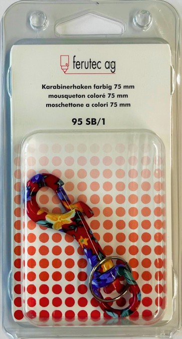 Karabinerhaken vernickelt Selbstbedienung 95