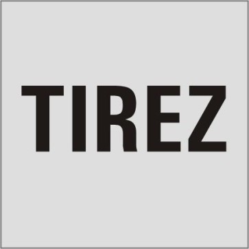 TIREZ Aluminiumschild 9715-E
