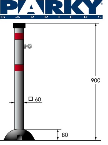 Parkplatz Absperrpfosten AR700