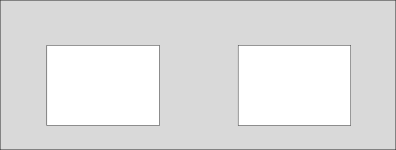 Hauswartschild mit zwei Ausfräsungen