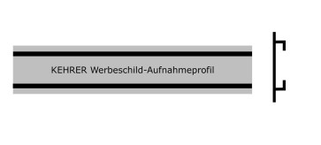 KEHRER Werbeschild - Aufnahmeprofil