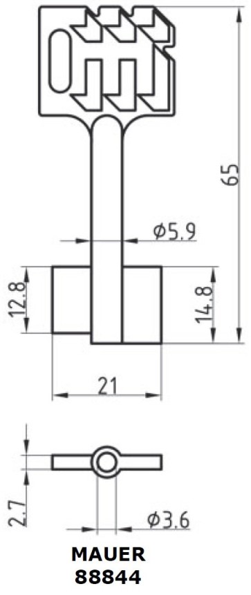 Doppelbartrohling - Mauer 88844