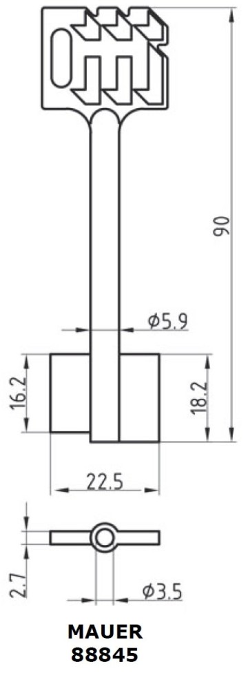 Doppelbartrohling - Mauer 88845