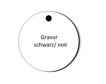 RONDEN dr. 30 mm 3-Schicht weiss/schwarz/weiss