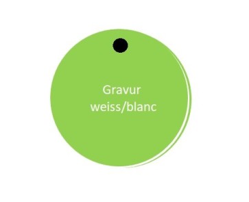 RONDEN dr. 30 mm 3-Schicht grün/weiss/grün