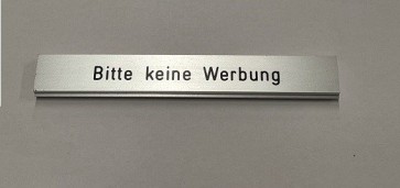 SCHWEIZER WERBE - "Bitte keine Werbung"