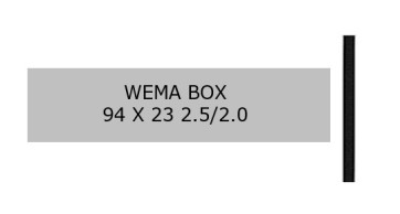 WEMA BOX PLY 2 schwarz/weiss
