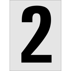 Nummer 2 Aluminiumschild 1182-E