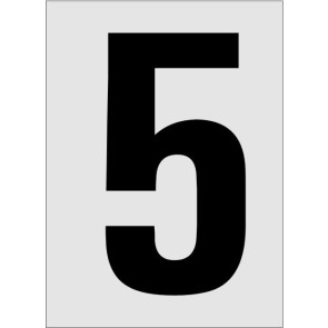 Nummer 5 Aluminiumschild 1185-E