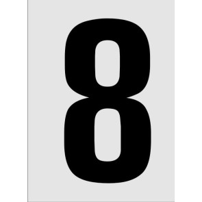 Nummer 8 Aluminiumschild 1188-E