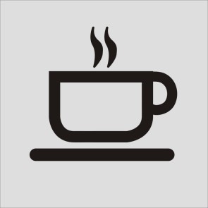 Kaffee Aluminiumschild 17111-E