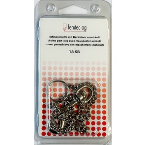 Schlüsselkette vernickelt Selbstbedienung