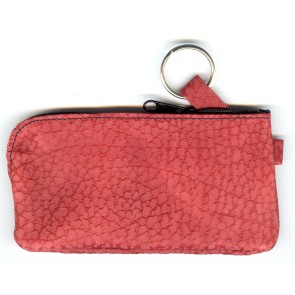 Schlüsseletui aus Leder mit Reissverschluss