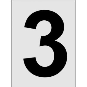 Nummer 3 Aluminiumschild 2230-3