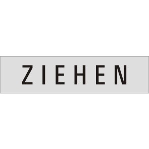 ZIEHEN Aluminiumschild 27070-E
