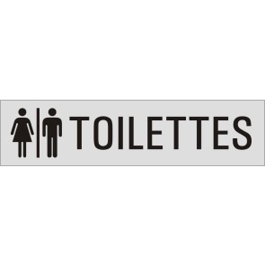 TOILETTES Aluminiumschild 27105