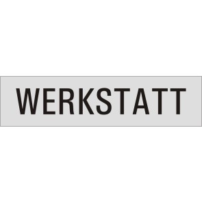 WERKSTATT Aluminiumschild 27183-E