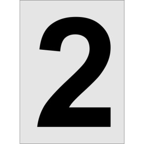 Nummer 2 Aluminiumschild 4055-2
