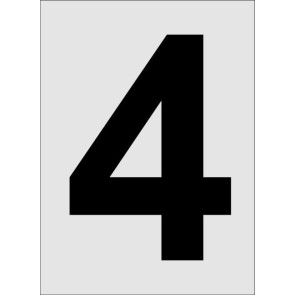 Nummer 4 Aluminiumschild 4055-4
