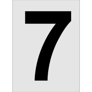 Nummer 7 Aluminiumschild 4055-7