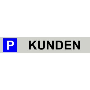 Budget Parkplatzschild KUNDEN