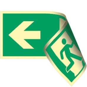 Fluchtwegschild Doppelseitig