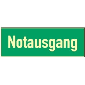 Fluchtwegschild Notausgang