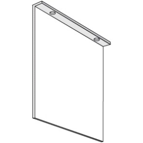 Fluchtwegschild leere Fahnen für Decke