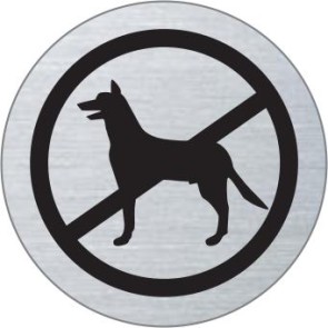 Hunde verboten Edelstahlschild 7049